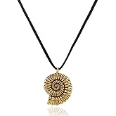 Yalice Black Suede Leather Necklace for Women Seashell Conch Pendant Necklaces Vintage Gothic Jewelry