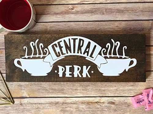 YYcharm Central Perk Wooden Sign | Friends Tv Show Inspired