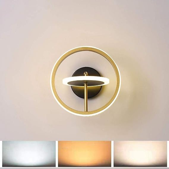 RUIXFRU Lámpara De Montaje De Luz De Mamparo De Cúpula Redonda Montada