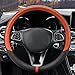 COFIT Crystal Steering Wheel Cover, Diamond Like, Microfiber Leather, Fashionable, Universal M 14 1/2-15 1/3 Inch