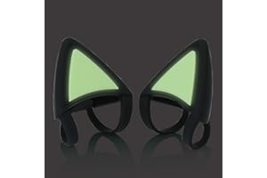 Cat Ears for Headphones, Ear Replacement for Razer/HyperX/Corsair Gaming Headset, Upgrade Black Silicone Ear Straps Attachmen