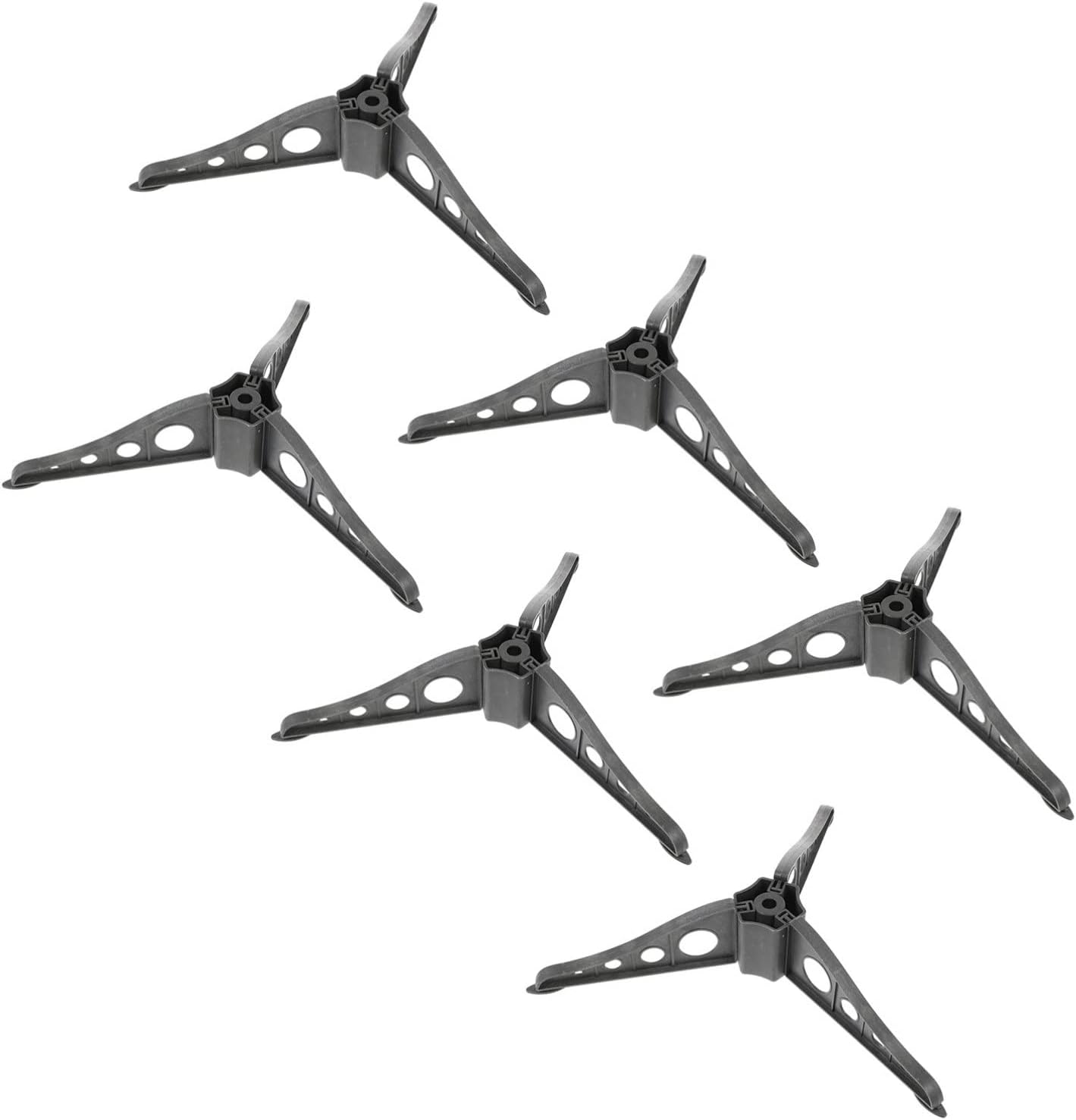 Tree Stands - FOMIYES 6pcs Christmas Tree Stand Artificial Tree Replacement Stand Plastic Base Stand Holder for Artificial Xmas Tree Outdoor Black