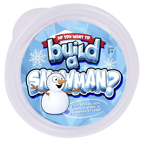 Kangaroo Build a Snowman Kit Snowballs Toys for Kids - Snow Play Winter Toys Christmas Crafts for Kids - Snowman Clay Craft Kit Toddlers Stocking Stuffers
