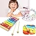 8 Notes Musical Xylophone Piano Wooden Instrument Educational Baby Child Toy