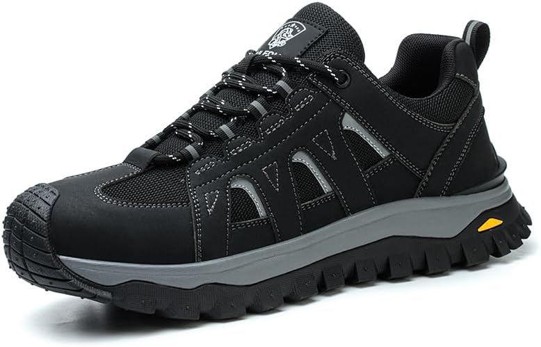 Netanac Mens Steel Toe Safety Shoes Size 9 Amazon.com: Netanac Comfortable Steel Toe Shoes for Men  main image 2
