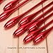 Red Goblet Makeup Brushes Set, 10pcs Professional Face Brush with Holder for Foundation Eye Makeup Concealer Mascara Contour Lip Cosmetic Powder Vanity Synthetic Brush Tools Kit for Women