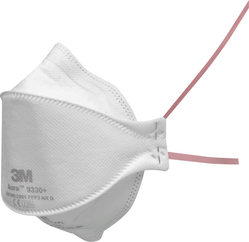 3M™ Aura™ Particulate Respirator, FFP3, Unvalved, 9330+, 20 Masks per Pack