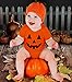 Cute Little Pumpkin - Halloween Infant Jack O' Lantern Baby Long Sleeve Bodysuit Newborn Orange