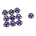 Pack of 10pcs Purple Twelve Sided D12 Dice Playing D&D Warhammer RPG Board Game Favours