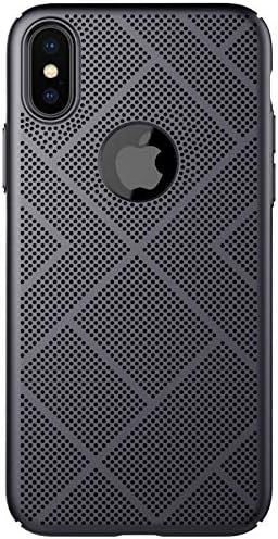 Original Nillkin Ultra Thin Hard Plastic Dissipation Air Case Back Cover for Apple iPhone Xs/iPhone X (5.8 inch)- Black