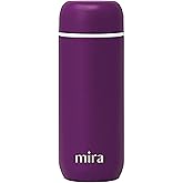 MIRA 7 oz Slim Insulated Flask for Hot and Cold Drinks - Leak-Proof Stainless Steel Water Bottle - Perfect Compact Size - Iris
