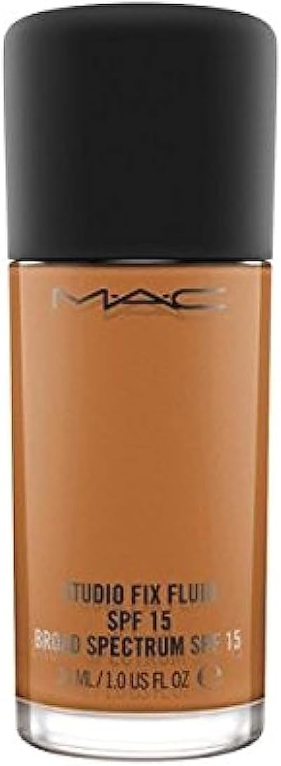 MAC Studio Fix Fluid Foundation SPF 15 Matte Buildable Medium-Full Coverage 24HR