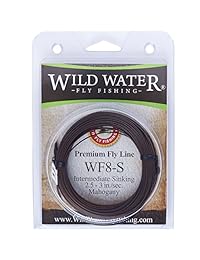 Wild Hundimiento Pesca con Mosca de agua Peso adelante 8 Peso Intermedio, Fly Line