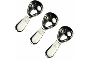 RJDJDLXM 3pcs CoaGu Coffee Scoop 18/8 Stainless Steel Tablespoon 15mlfor Coffee or Baking