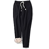 Gihuo Women's Fleece Sherpa Lined Sweatpants Winter Track Pants