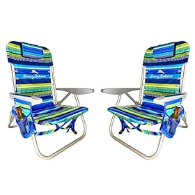 Tommy Bahama 2020 Multi Striped Backpack Beach Chairs with Large Storage Pouch 5100CvRqLsL