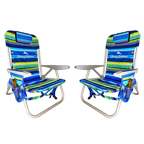 Tommy Bahama 2020 Multi Striped Backpack Beach Chairs with Large