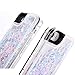 iPhone 7 Case, Caka iPhone 7 Glitter Case Luxury Fashion Bling Flowing Liquid Floating Sparkle Glitter Hard Case for iPhone 7 (4.7 inch) - (Pink&Blue)
