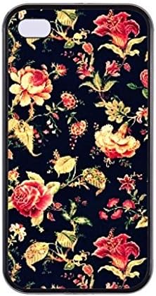 New Hipster Vintage Design Generic Personalized Romantic Elegant Vintage Floral Rose Soft TPU Smartphone Skin Cover Art Print Cellphone Case Cellphone Accessories Fits For iPhone 4,4S(Choose from Black and White)