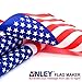Anley American Deluxe Desk Flag Set - 8 x 5 inch Miniature US National Desktop Flag with 13