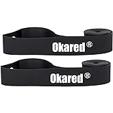 Okared 2 Pack Bicycle Rim Strip Rim Tape 26"/27.5"/29" for Road Bike MTB Mountain Bike Tube Protector Liner (Black, 29in)
