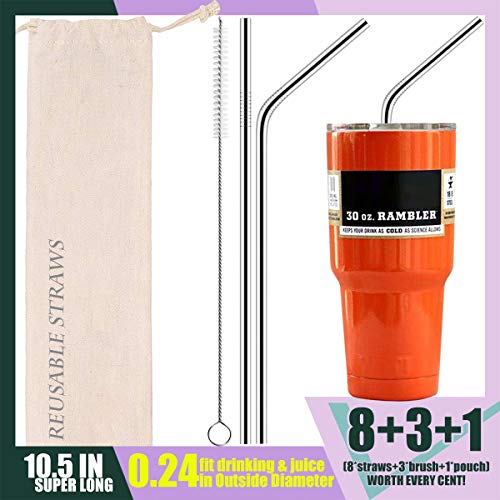 1 Stainless+Reusable+Drinking+Smooth+friendly+Diameter