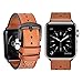 ZEIGER 38MM 40MM or 42MM 44MM Calfskin Leather Band for All iwatch Versions Variety of Styles and Colors Genuine Leather Watches Strap for IWatch Sport, Edition, Series 4, Series 3, Series 2, Series 1