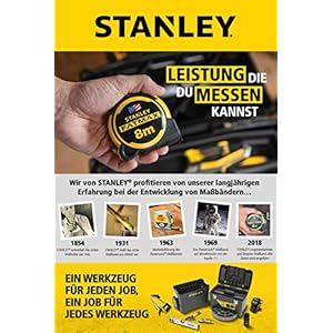 Stanley Bandmass Tylon (5 m, Tylon-Polymer Schutzschicht, verschiebbarer Endhaken, Kunststoffgehäuse) 0-30-697 – Bild 5