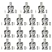 Eagles 15PCS BNC Plug Crimp Connectors RG58 RG142 LMR195 Coax Male for 50 Ohm RF Applications Antennas Radios Security Camera Cable Tester,Wireless Sensor,Etc