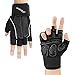 Trideer Padded Workout Gloves for Men - Gym Weight Lifting Gloves with Wrist Wrap Support, Full Palm Protection & Extra Grips for Weightlifting, Exercise, Cross Training, Fitness, Pull-up