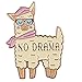 TeesAndTankYou No Drama Llama Enamel Cute Pin