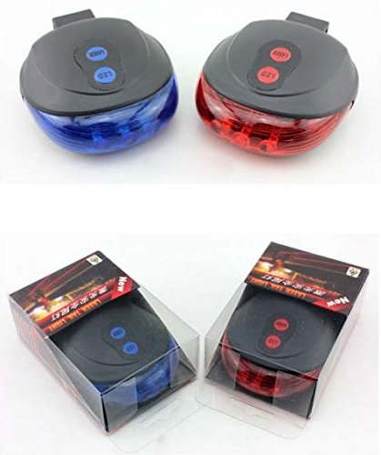 Candance 2 Laser 5 LED Cycling Bicycle Bike Flash Taillight