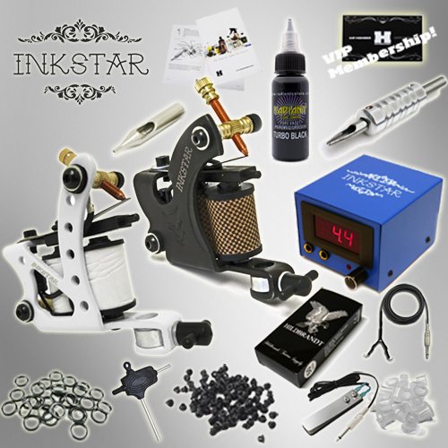 Complete Tattoo Kit Inkstar 2 Machine MAKER Set GUN Professional Black Ink