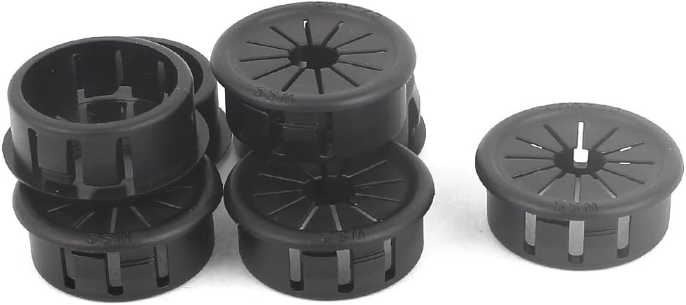 sourcing map Cable Hose 25mm Mount Dia Snap in Webbed Bushing Harness Grommet 8Pcs