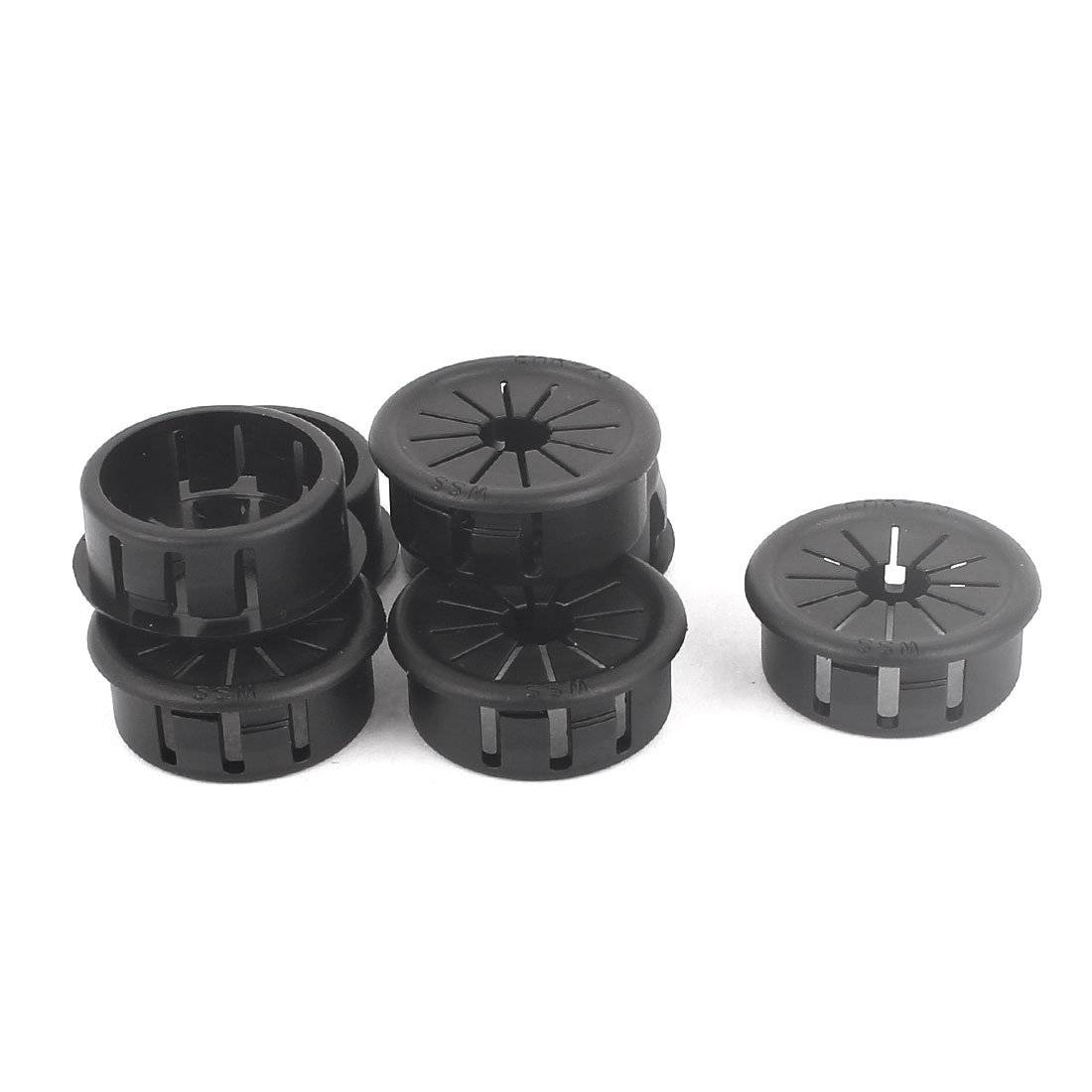 sourcing map Cable Hose 25mm Mount Dia Snap in Webbed Bushing Harness Grommet 8Pcs