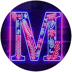 ADVPRO Letter M Initial Monogram Family Name Dual