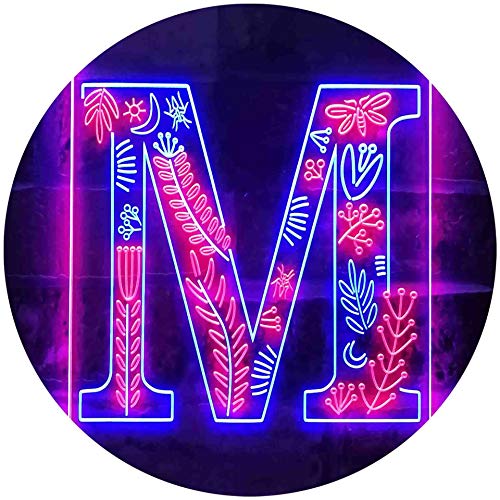 ADVPRO Letter M Initial Monogram Family Name Dual