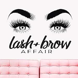 haotong11 Látigo y ceja Affair Signo Ojos Grandes Calcomanías de Pared