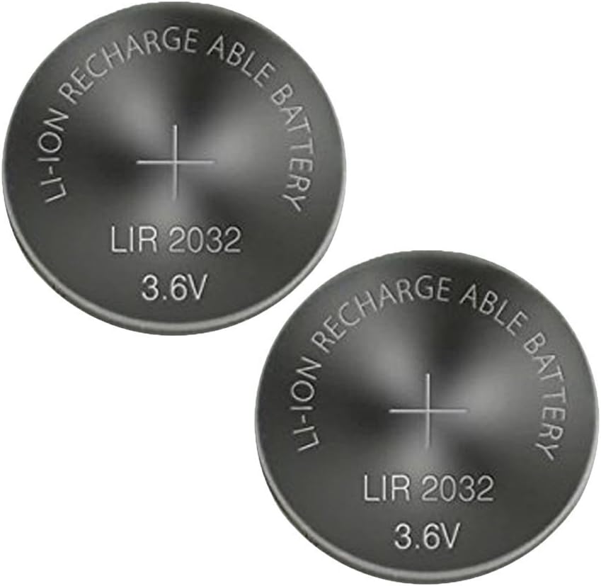 2032 LiIon Rechargeable Button Cell Battery 2 Pack Amazon.ca Health