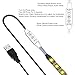 USB LED light strip Targher TV Backlight Kit 5V 3.28Ft/1M 5050 Multi-Color RGB 60leds Waterproof TV Backlight Strip Lighting Kit for HDTV Flat Screen TV, LCD, PC, Desktop Monitors