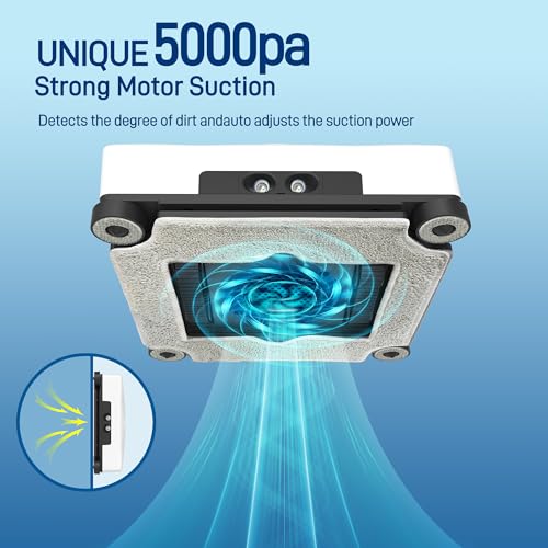 AlfaBot GLS480 Window Cleaner Robot Window Cleaning Robot, 5000 Pa Suction Power, Automatic Window Cleaner with 4 Spray Nozzles, 5 Cleaning Modes, 100ml Tank