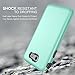 Galaxy J7 V Case, J7 Perx Case,J7V Case,J7 Sky Pro Case,Galaxy Halo Case, All Around Protection Hybrid Dual Layer Armor Phone Case Cover for Samsung Galaxy J7 2017, Sky Blue
