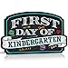 First Day of School Photo Picture Prop Rigid Coroplast Sign | 10 inches x 15.5 inches | Preschool | Kindergarten | 1st Grade Plaque (Kindergarten) - First day of school Sign