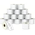 BETCKEY - Multipurpose Labels Replace for DYMO 30324/30258 (2-1/8" x 2-3/4"), Perforated, Compatible with DYMO Labelwriter 450, 4XL, NOT Fit 550 & 5XL [16 Rolls/6400 Labels]
