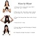 REECHO Fashion Full Length Synthetic 1 Piece Layered Clip in Hair Bangs Fringe Hairpieces Hair Extensions Color - Natural Black