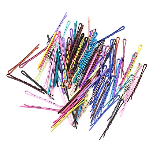 100 Pieces Bobby Hair Pins Hair Styling Clips with Storage Box for Girl and Women, 20 Colors