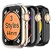 MARGE PLUS Case for Apple Watch 42mm Screen Protector, [2- Pack] Hard PC with PET Film Shockproof Full Coverage Case Cover for iWatch Series 3