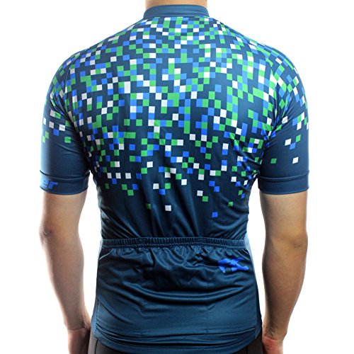 Racmmer Mens Breathable Short Sleeve Cycling Jersey Ultra-Light Cycling Clothing