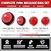 sFera Massage Ball Set of 5 for Trigger Point Therapy, Myofascial Release, Deep Tissue | Includes: Small and Large Firm Foam Roller Balls, 2 Spiky Balls, Peanut Roller, Mesh Bag, Manual