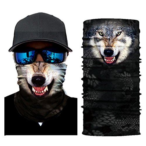 image for Auwer 3D Stretchable Face Shield Mask Guards Balaclava Headwear for Ca